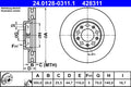 Disc frana 24.0128-0311.1 ATE
