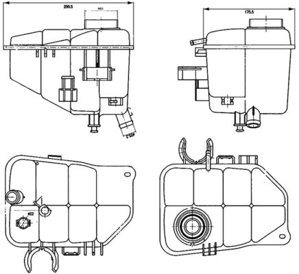Vas de expansiune, racire CRT 126 000S MAHLE