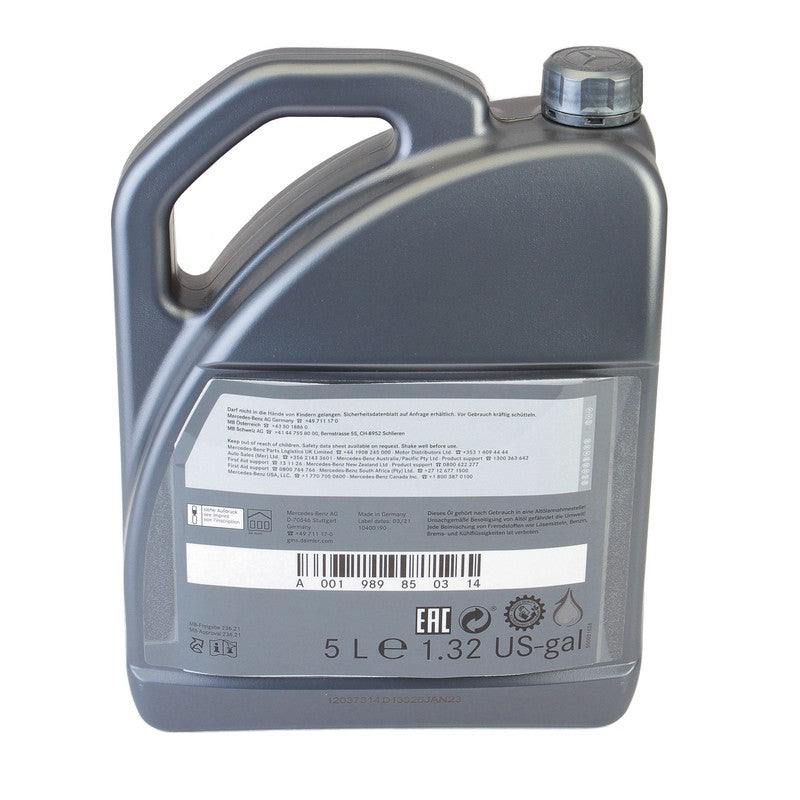 Ulei de transmisie Mercedes ATF DCT (MB 236.21) 5L - A001989850314