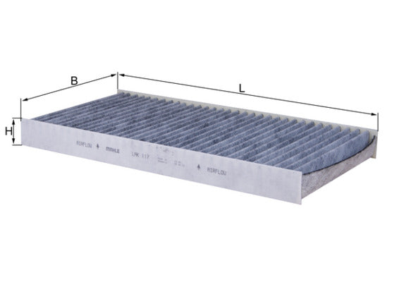 Filtru, aer habitaclu LAK 117 MAHLE