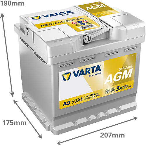 Acumulator Varta Silver Dynamic AGM 50Ah 540A - 12221816