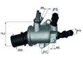 termostat,lichid racire TI 143 88 MAHLE