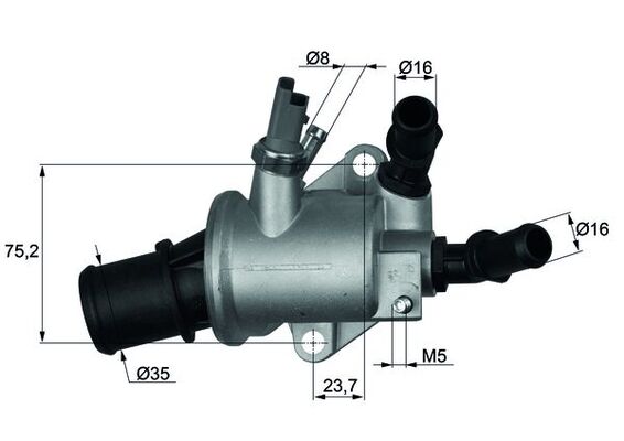 termostat,lichid racire TI 143 88 MAHLE