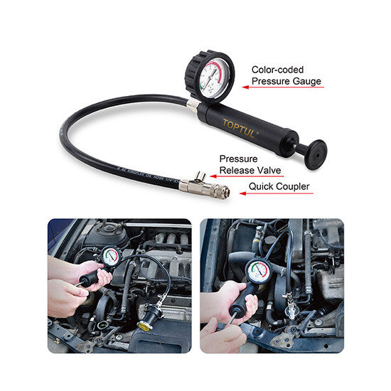 Kit testare presiune sistem racire Toptul - JGAI1802