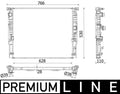 Radiator, racire motor CR 2198 000P MAHLE