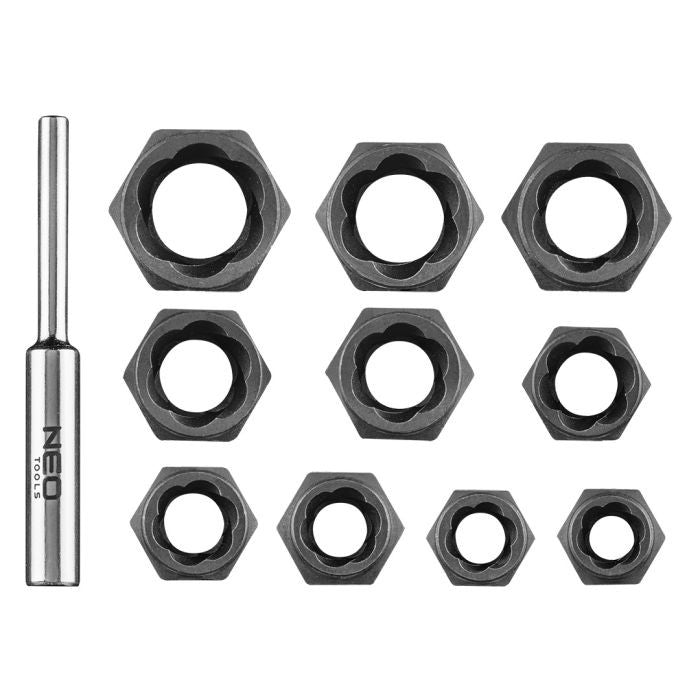 Set extractoare suruburi, 3/8 ", 11 bucati Neo Tools - 11922