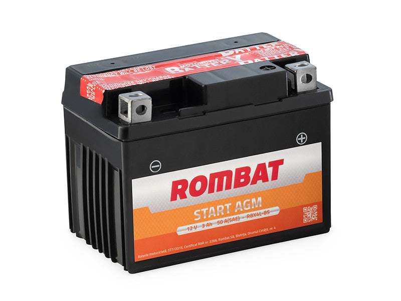 Baterie moto 12Vx3Ah Start AGM RBX4L-BS - 13153955
