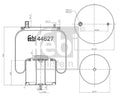 Burduf, suspensie pneumatica 44627 FEBI BILSTEIN