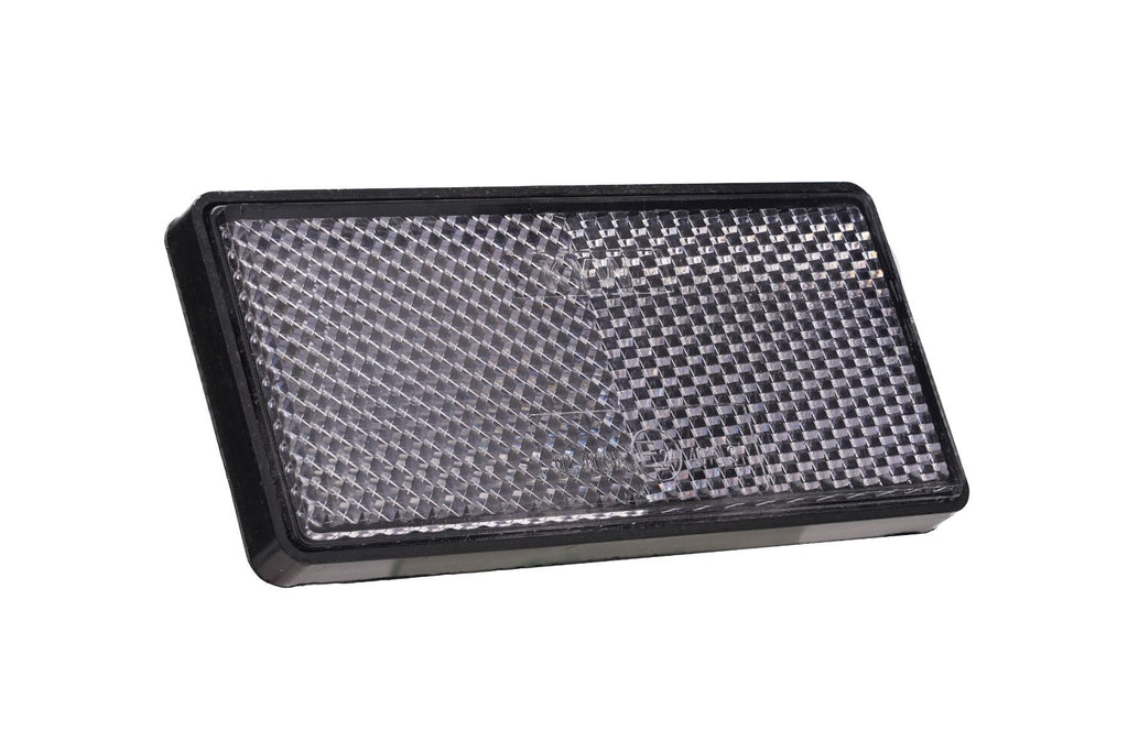 Catadioptru dreptunghiular autoadeziv 86x40mm Alb Runkit - RKDI03
