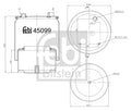 Burduf, suspensie pneumatica 45099 FEBI BILSTEIN