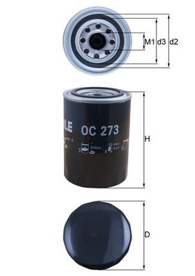 Filtru ulei MAHLE OC 273