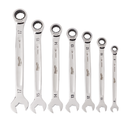 Set de chei combinate cu clichet Maxbite™ metric, 7buc 8-17 mm Milwaukee - 4932464993