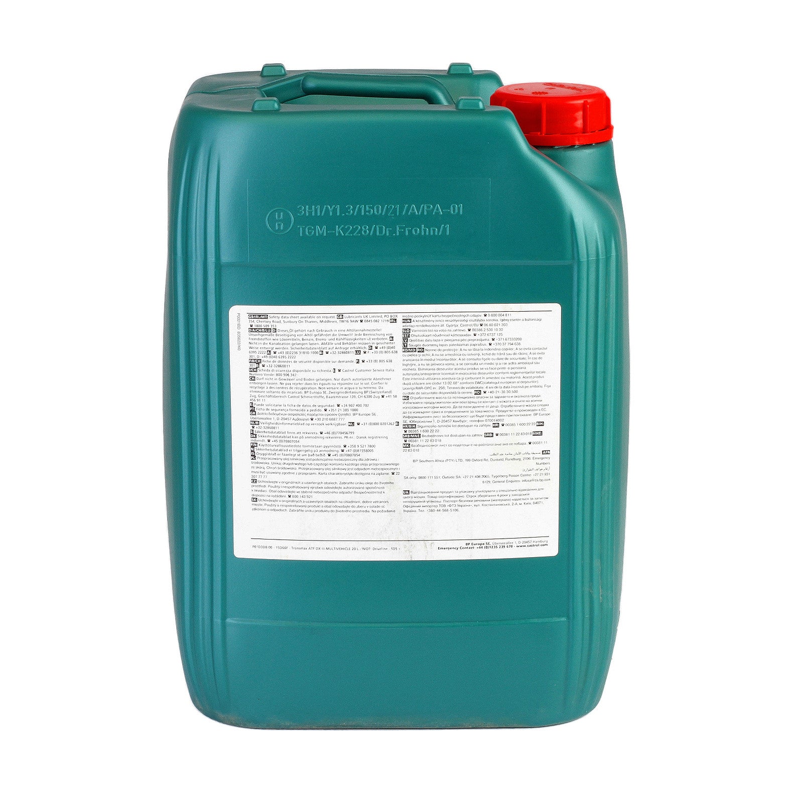 Ulei cutie automata CASTROL Transmax ATF DX III MV 20L - 12182426