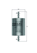 filtru combustibil KL 409 MAHLE