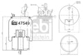 Burduf, suspensie pneumatica 47549 FEBI BILSTEIN