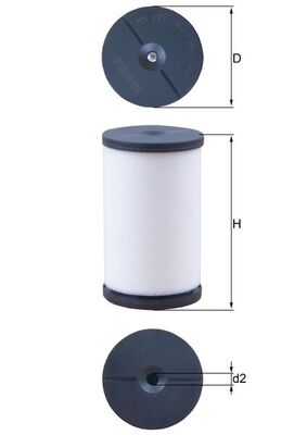 Filtru hidraulic, cutie de viteze automata HX 191 MAHLE