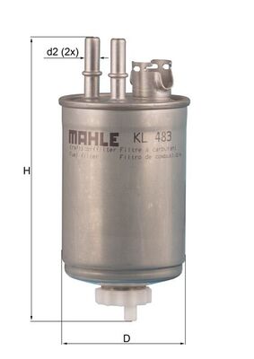 filtru combustibil KL 483 MAHLE