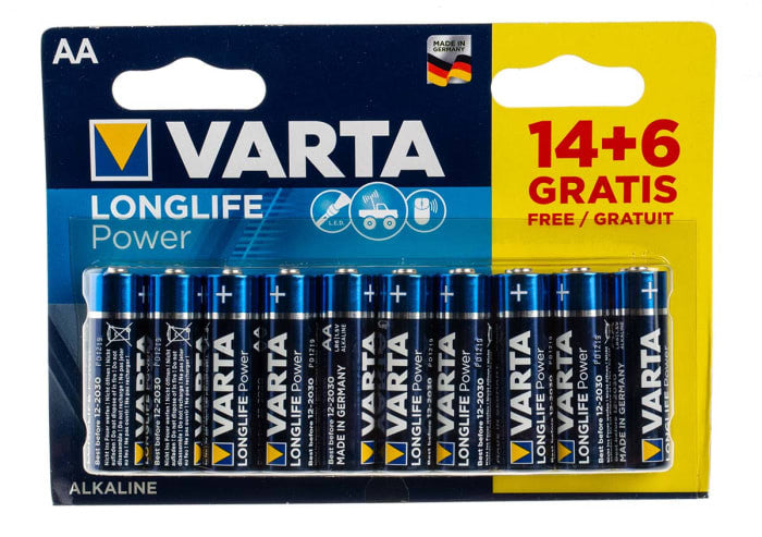 Baterie Varta LongLife Power AA Blister 20 (14+6) - 13048368