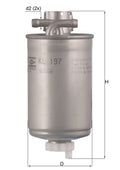 filtru combustibil KL 197 MAHLE