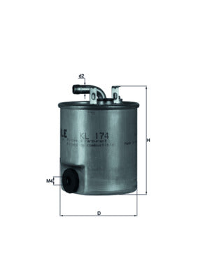 filtru combustibil KL 174 MAHLE