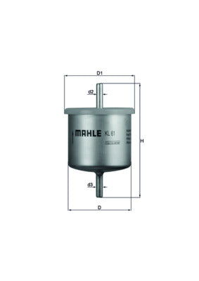 filtru combustibil KL 61 MAHLE
