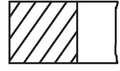 Set segmenti piston 028 25 N0 MAHLE