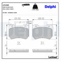 Set placute frana DELPHI LP2200