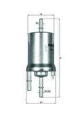filtru combustibil KL 156/1 MAHLE