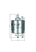 filtru combustibil KL 87 MAHLE