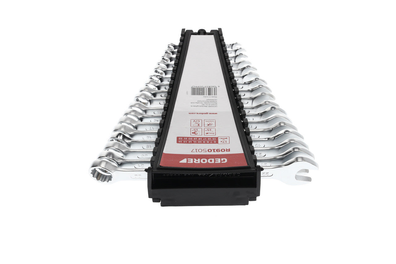 Set chei combinate 6 - 22 mm, metric, 17 piese, Gedore - 3300994