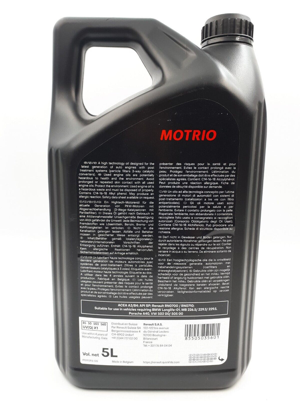 Ulei motor Motrio Extra 5W40 5L - 8550503560