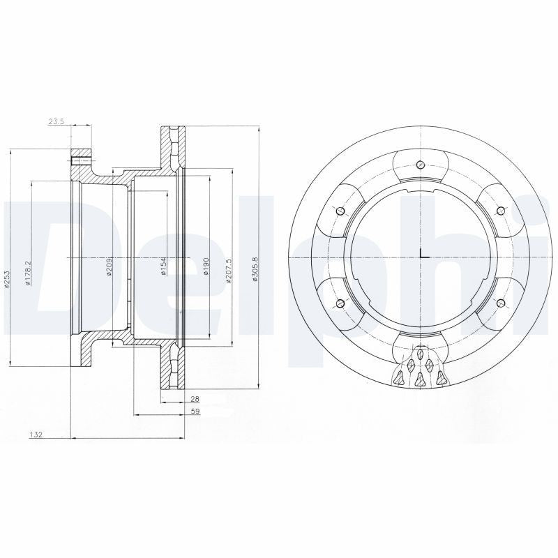 Disc frana BG9069 DELPHI