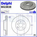 Disc frana BG3838 DELPHI