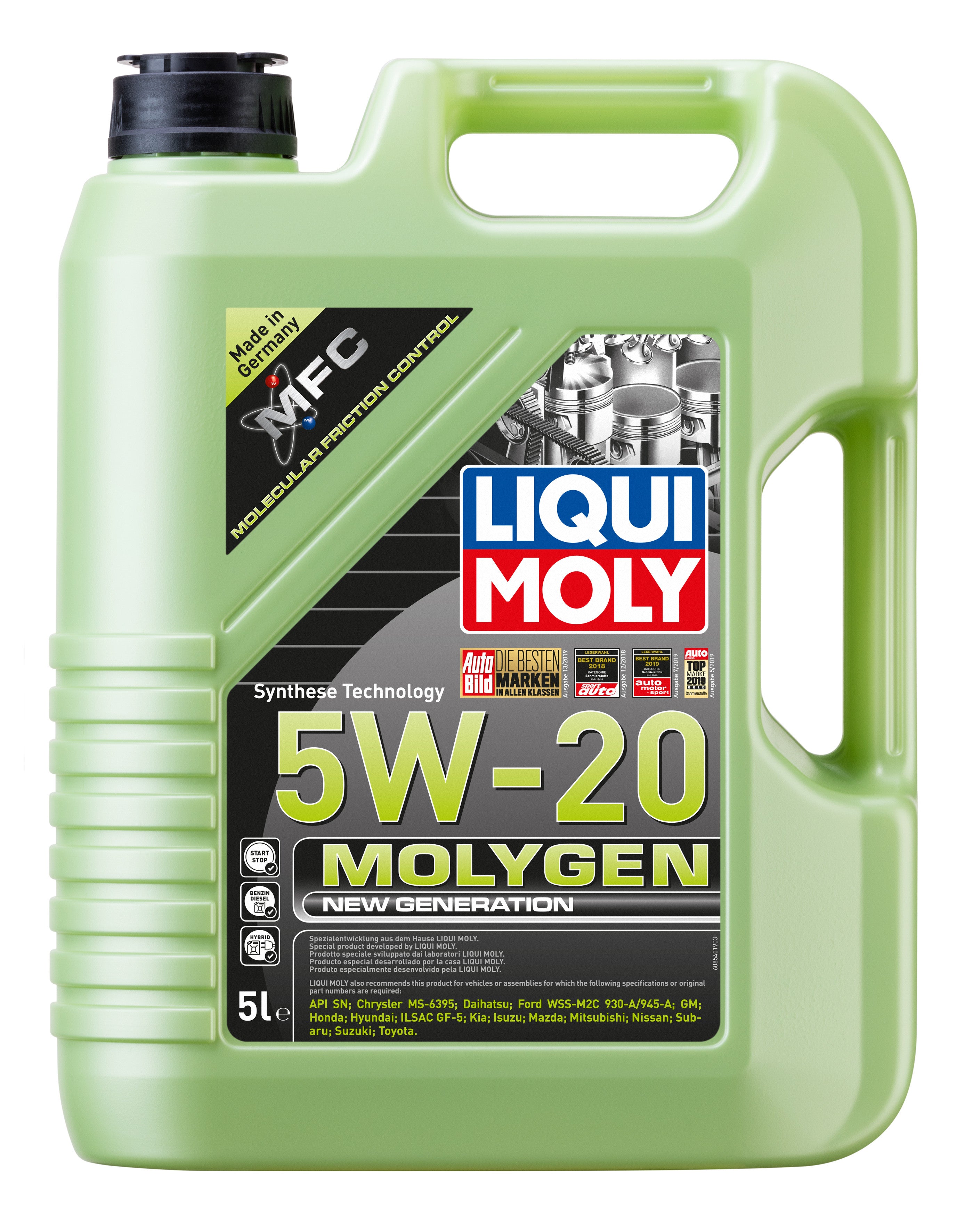 Ulei motor Liqui Moly Molygen New Generation 5W20 (8540) 5L - 8540