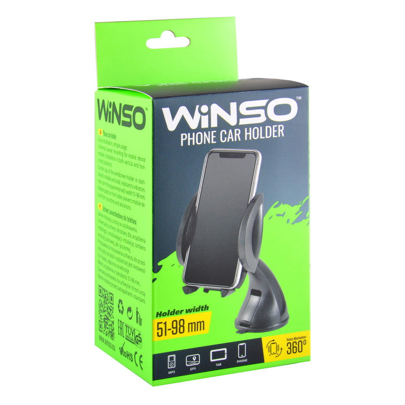 Suport telefon mobil Winso 360°, 51-98 mm - 201160