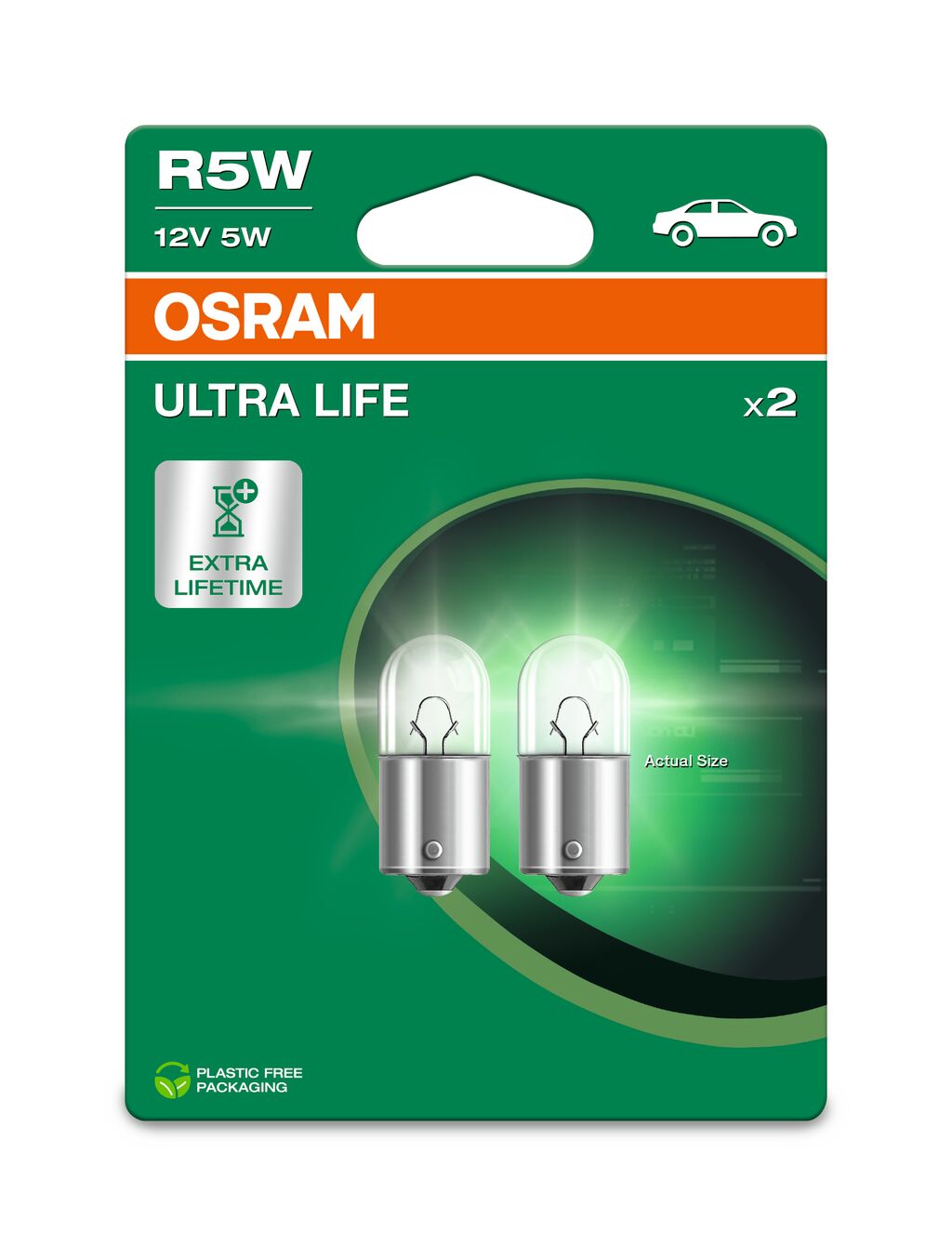 SET 2 BECURI 12V R5W ULTRA LIFE BLISTER OSRAM