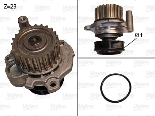 Pompă de apă, răcire motor 506532 VALEO