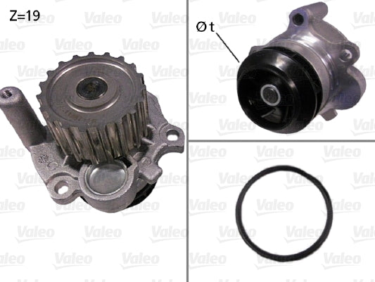 Pompă de apă, răcire motor 506533 VALEO
