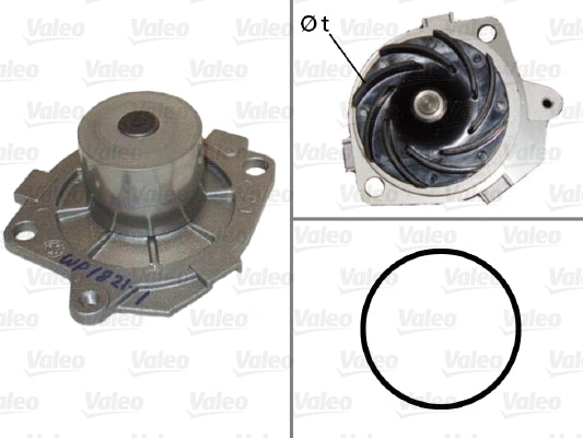 Pompă de apă, răcire motor 506590 VALEO
