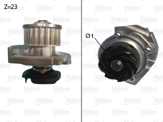 Pompă de apă, răcire motor 506686 VALEO