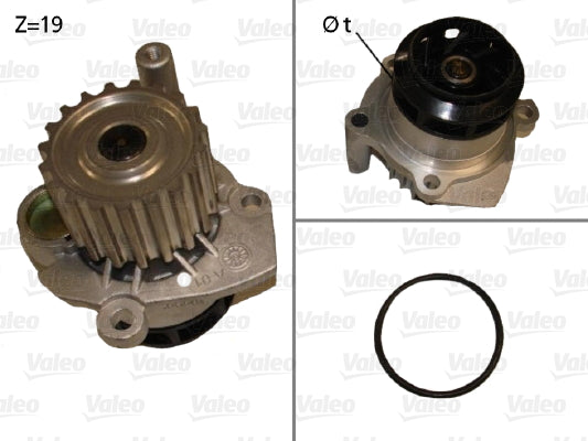 Pompă de apă, răcire motor 506700 VALEO