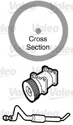 garnitura,conducta lichid de racire 509166 VALEO
