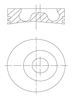 Piston 016 02 00 MAHLE