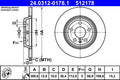 Disc frana 24.0312-0178.1 ATE