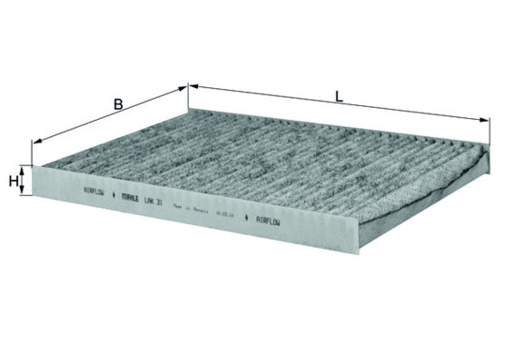Filtru, aer habitaclu LAK 31 MAHLE