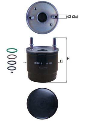 filtru combustibil KL 1002D MAHLE