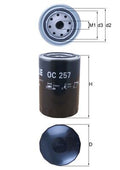Filtru ulei OC 257 MAHLE