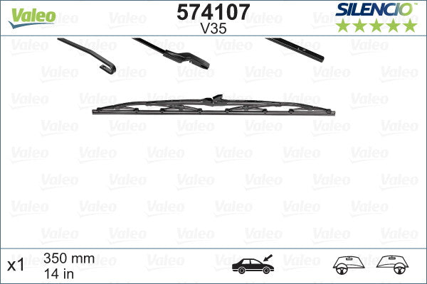 Stergator Valeo Silencio 35 cm - 10141937