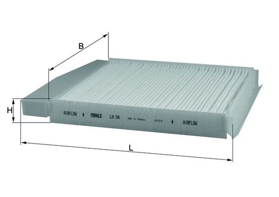 Filtru, aer habitaclu LA 54 MAHLE