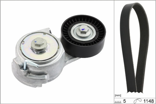 Set curea transmisie cu caneluri 529 0013 10 INA